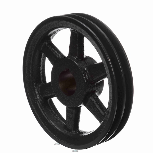 2 Groove Cast Iron Fhp - Finished Bore Sheave, 2AK74X 1 3/8